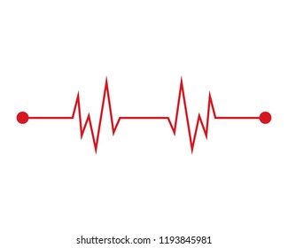 Art design health medical heartbeat pulse vector template