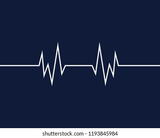 Art design health medical heartbeat pulse vector template