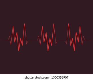 Art design health medical heartbeat pulse vector template