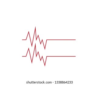 Art design health medical heartbeat pulse - Vector
