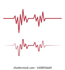 Art design health medical heartbeat pulse icon illustration
