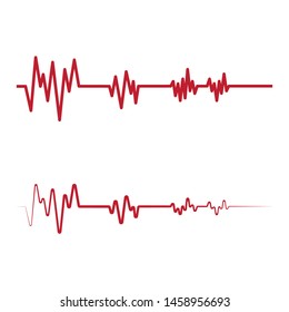Art design health medical heartbeat pulse icon illustration