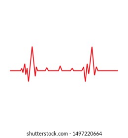 Art design health medical heartbeat pulse vector template