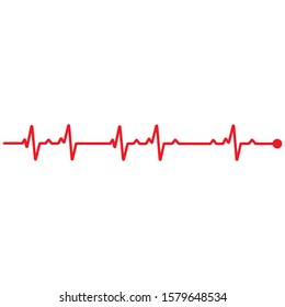 Art design health medical heartbeat pulse vector template