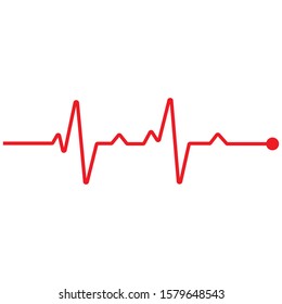 Art design health medical heartbeat pulse vector template