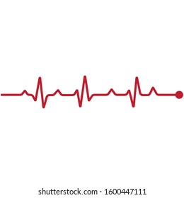 Art design health medical heartbeat pulse vector template