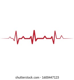 Art design health medical heartbeat pulse vector template