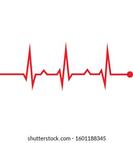 Art design health medical heartbeat pulse vector template