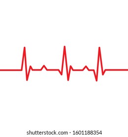 Art design health medical heartbeat pulse vector template