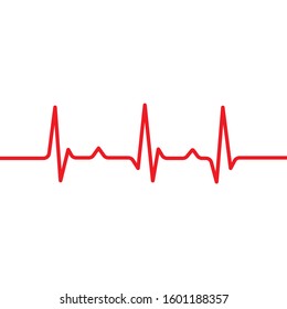 Art design health medical heartbeat pulse vector template