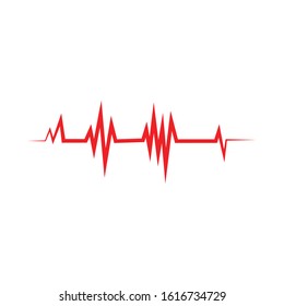 Art design health medical heartbeat pulse icon illustration