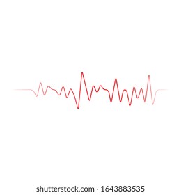 Art design health medical heartbeat pulse icon illustration