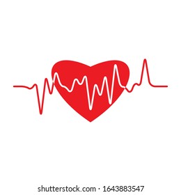 Art design health medical heartbeat pulse icon illustration