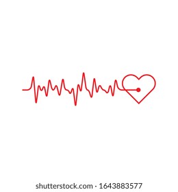 Art design health medical heartbeat pulse icon illustration