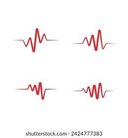 Art design health medical heartbeat pulse