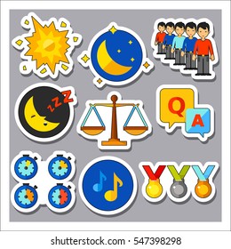 Art and design icon set