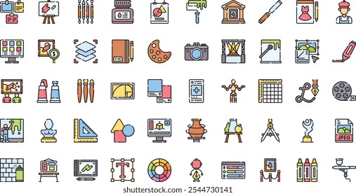 Art design icons High-Quality Vector Icons Collection with Editable Stroke. Ideal for Professional and Creative Projects.