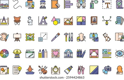 Art and design icons High-Quality Vector Icons Collection with Editable Stroke. Ideal for Professional and Creative Projects.