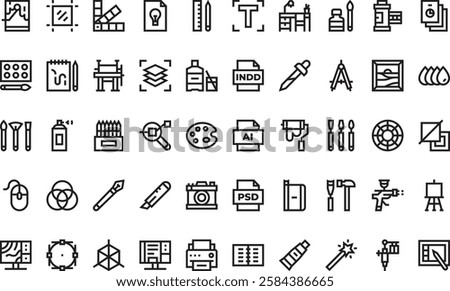 Art and design icons High-Quality Vector Icons Collection with Editable Stroke. Ideal for Professional and Creative Projects.