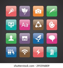art, design icons universal set for web and mobile