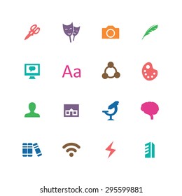 art, design icons universal set for web and mobile