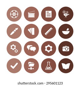 art, design icons universal set for web and mobile