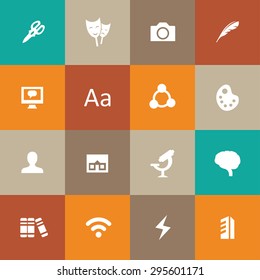 art, design icons universal set for web and mobile
