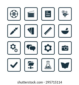 art, design icons universal set for web and mobile