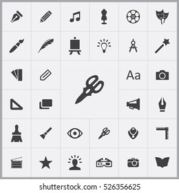art, design icons universal set for web and mobile