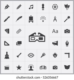 art, design icons universal set for web and mobile