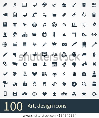 art, design Icons Vector set