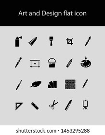 Art and design illustration flat vector