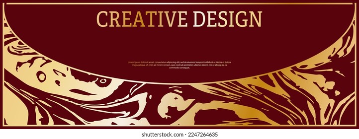 Art design. The layout of a luxury product packaging design, cover, poster, banner, brochure, poster. Creative composition idea for creative design and corporate style