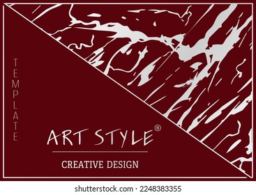 Art design for luxury product packaging design, cover, poster, banner, brochure, poster. Creative idea of interior design, decoration, background and creative idea