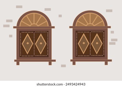 art design of old traditional window