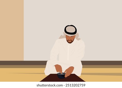 arte do xeque Mohammed Bin Zayed, líder e presidente dos Emirados Árabes Unidos 