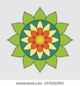 art, design, symmetry, circle, geometric, pattern, spiritual, culture, decoration, ornate, intricate, vector, colorful