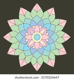 art, design, symmetry, circle, geometric, pattern, spiritual, culture, decoration, ornate, intricate, vector, colorful