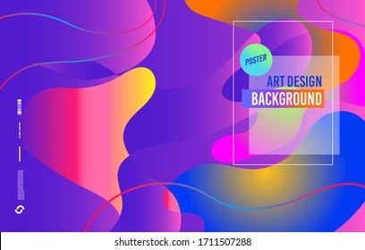 Art design. Trendy Abstract Colorful Geometric and Curve Vector Illustration Collage with Typography for Cover, book, social media story, and Page Layout Design. Cover and Poster Design Template.