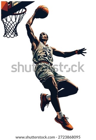 art design vector sport man basket ball famous icon logo symbol figure slam dunk skill jump energy
