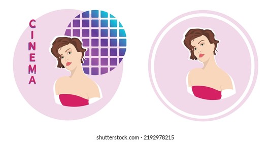 Art design, young girl, vector illustration. ARTISTIC design. Poster. A painting on the wall. Invitation. Web design. Popular ART.Print on canvas. Colorful wall paintings. A large modern work of art. 