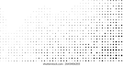 Art dotted gradient texture. Vanishing polka dot background. Repeating dots background abstract modern