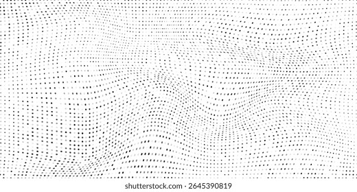 Art dotted halftone gradient texture. Vanishing polka dot modern simple