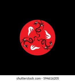 the art dragon  icon logo