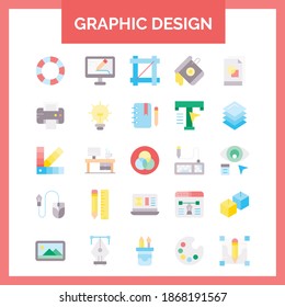 Iconos de arte, dibujo y diseño web y gráfico.