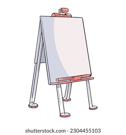 art easel, empty design icon isolated