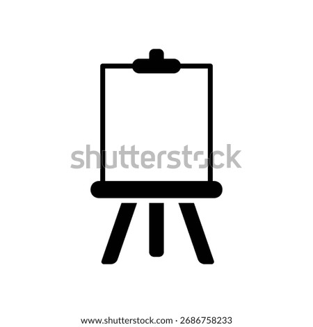 Art easel icon for creating painting artwork