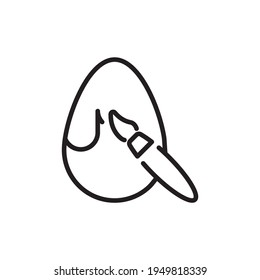 Art Easter icon in vector. Logotype