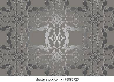 Art Eastern decoration. The illustration on a white background.