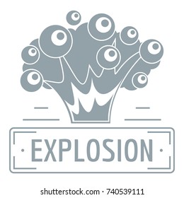 Art explosion logo. Simple illustration of art explosion vector logo for web